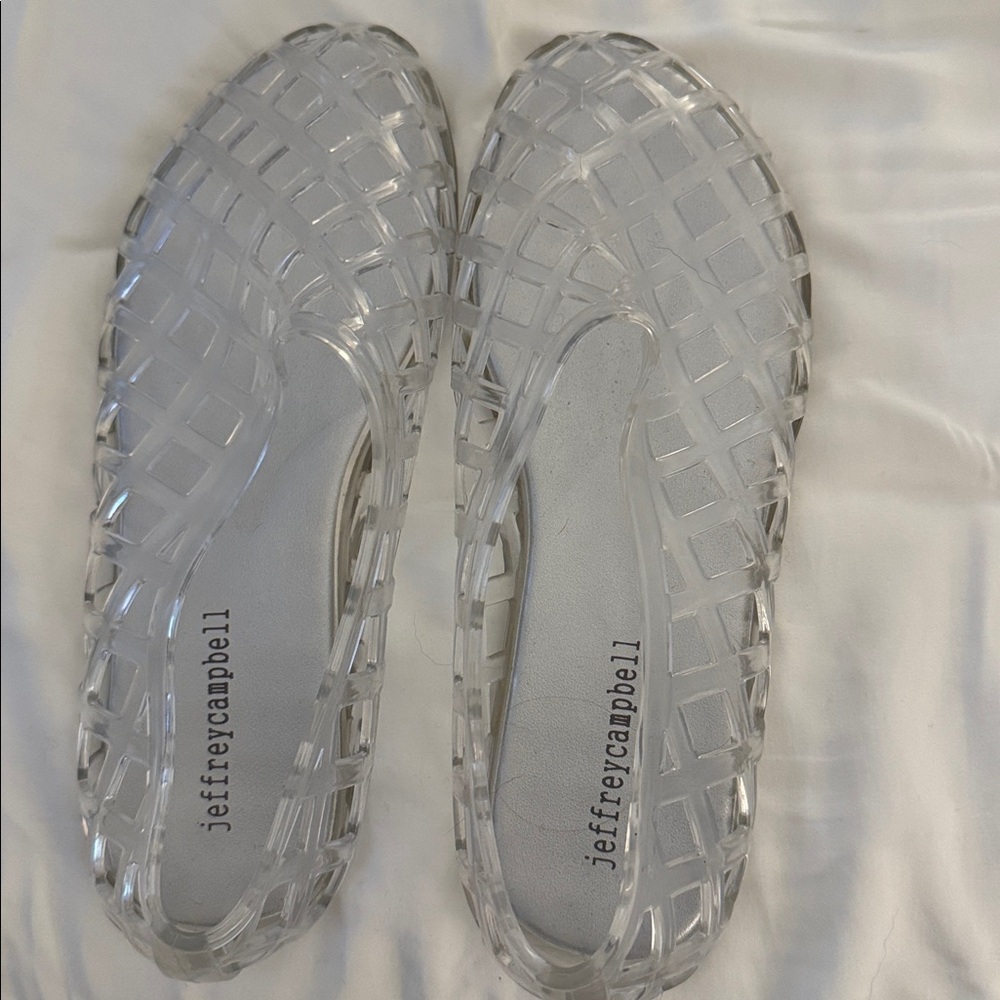 Jeffrey Campbell Clear Jelly Ballet Flats